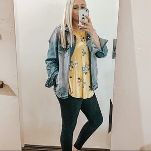 Yellow Floral Summer Tank, Old Navy
